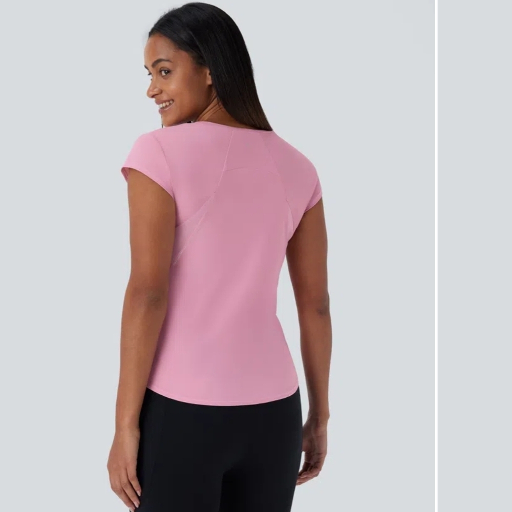HALARA Pink Short Sleeve Women's Tee